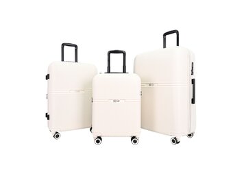 Kofferset Luggari - 3 delig | Crème