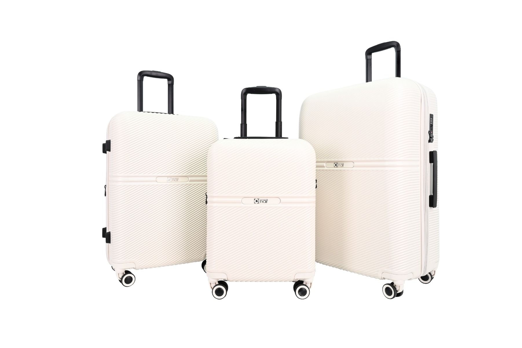 Kofferset Luggari - 3 delig | Crème