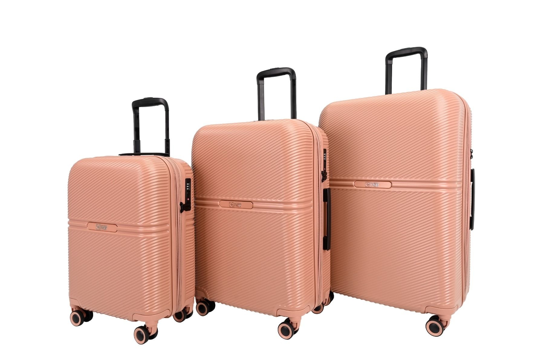 Kofferset Luggari - 3 delig | Roze