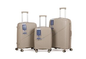 Kofferset Voyanto - 3 delig | Beige