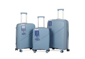 Kofferset Voyanto - 3 delig | Lichtblauw
