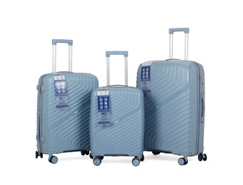 Kofferset Voyanto - 3 delig | Lichtblauw