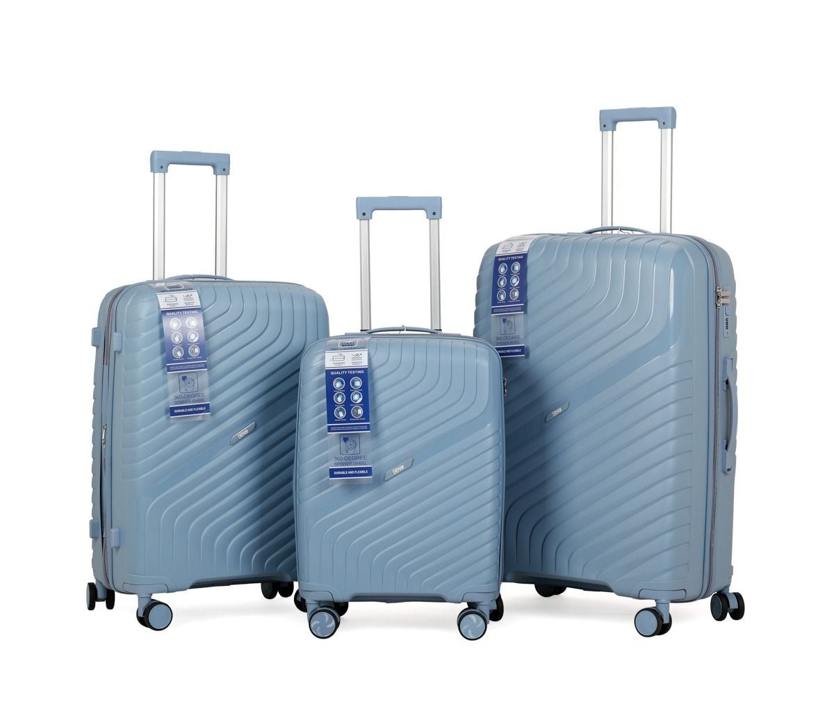 Kofferset Voyanto - 3 delig | Lichtblauw