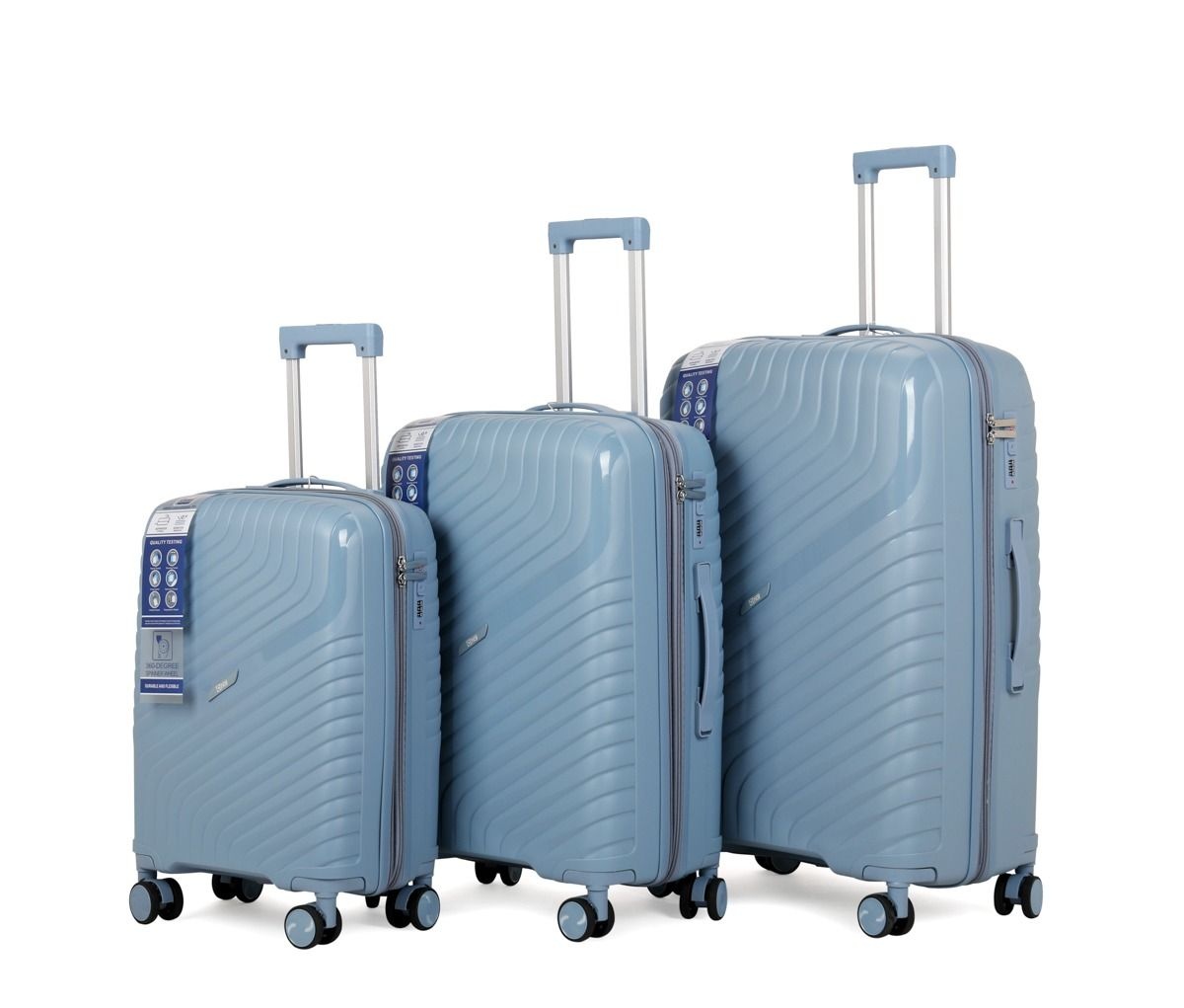 Kofferset Voyanto - 3 delig | Lichtblauw