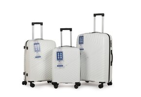 Kofferset Voyanto - 3 delig | Wit