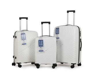 Kofferset Voyanto - 3 delig | Wit