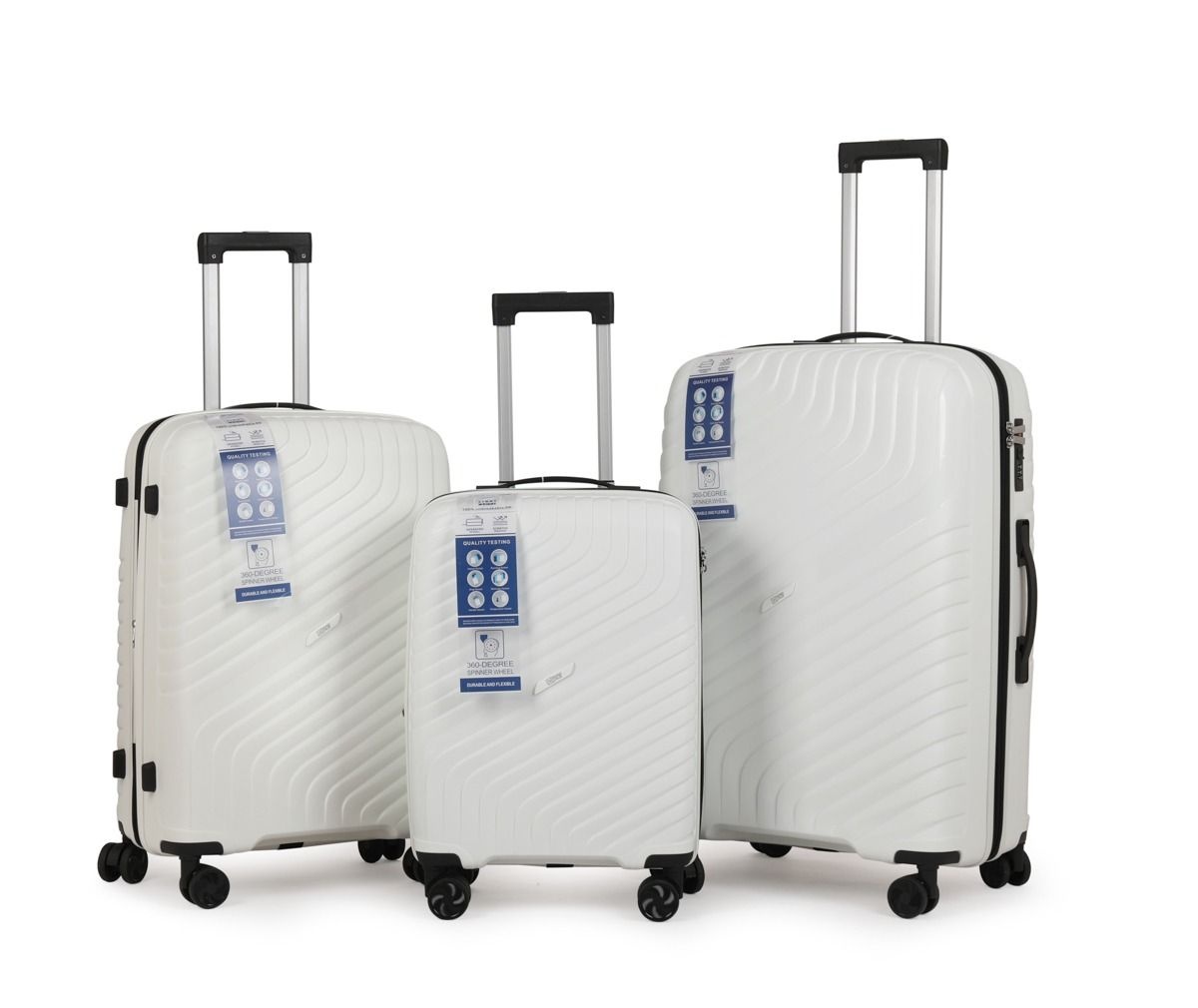 Kofferset Voyanto - 3 delig | Wit