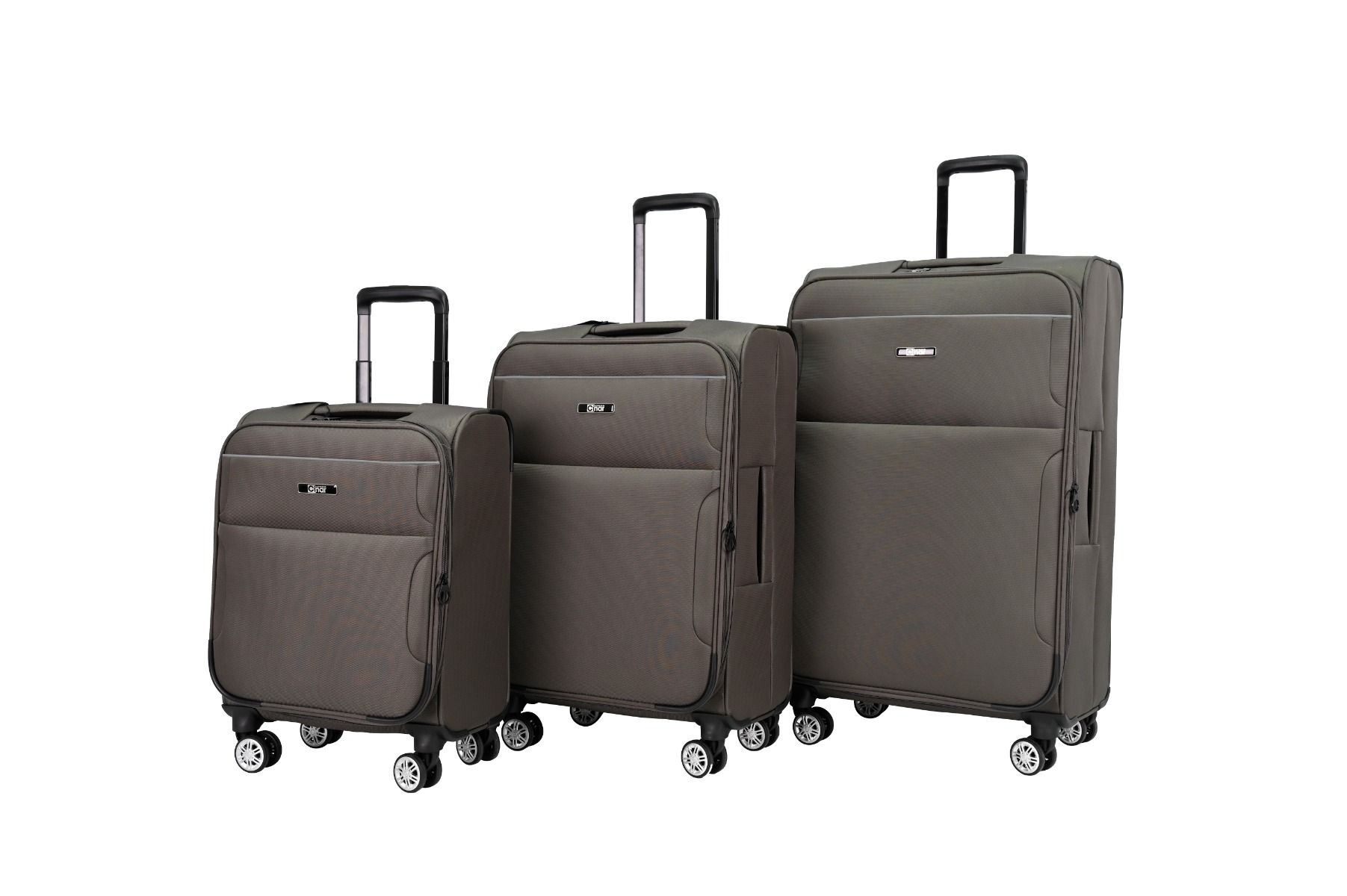 Kofferset Navaro - 3 delig | Donkergrijs