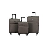 Kofferset Navaro - 3 delig | Donkergrijs