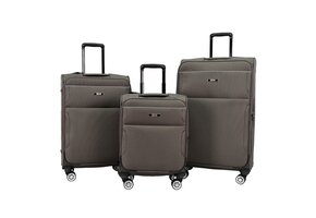 Kofferset Navaro - 3 delig | Donkergrijs