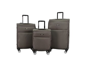 Kofferset Navaro - 3 delig | Donkergrijs