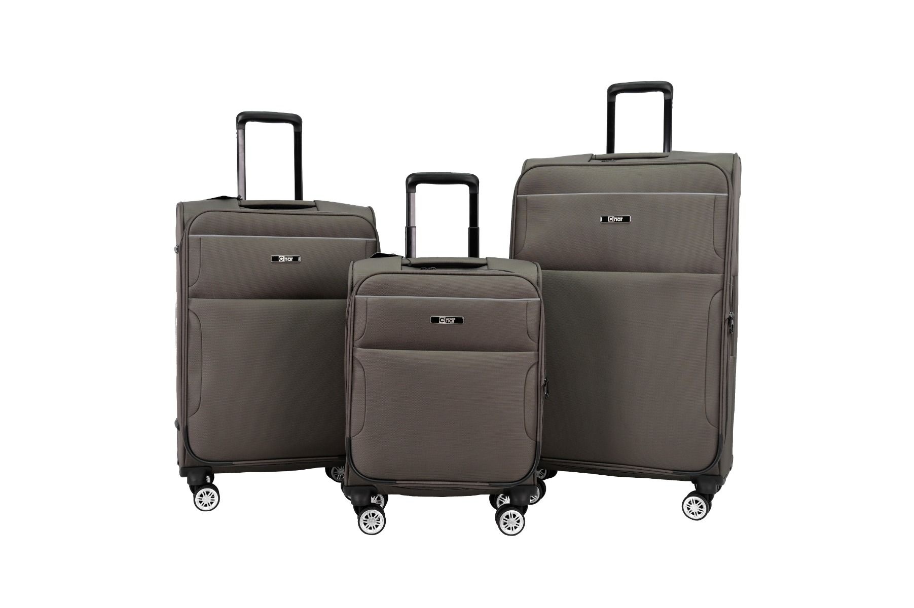 Kofferset Navaro - 3 delig | Donkergrijs