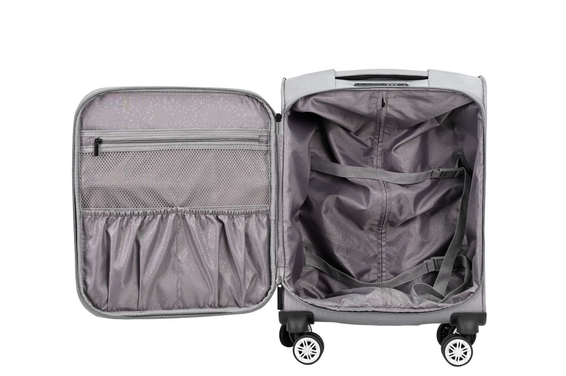 Kofferset Navaro - 3 delig | Lichtgrijs