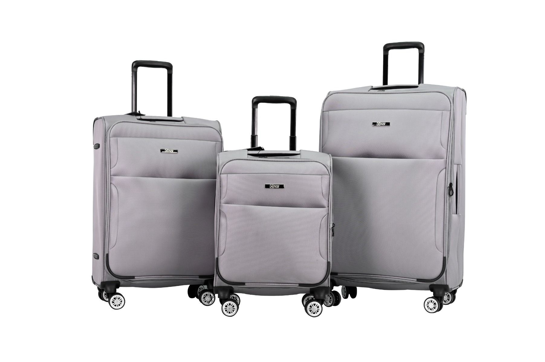 Kofferset Navaro - 3 delig | Lichtgrijs