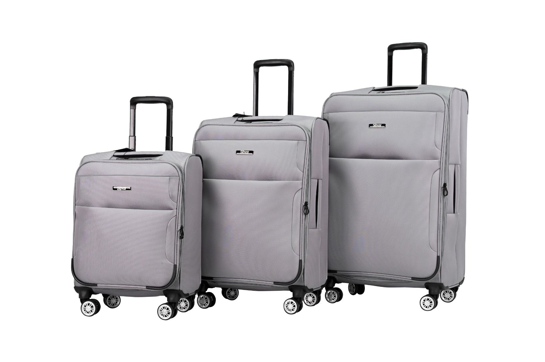 Kofferset Navaro - 3 delig | Lichtgrijs