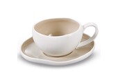 Koffieset Barles Wit/Taupe | 12-delig