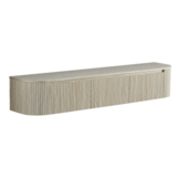 Carrara Tv Meubel Curved - Beige - Gebogen zijkant