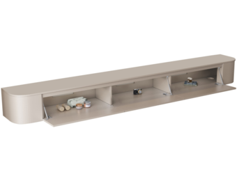 Japandi Tv Meubel Curved - Beige