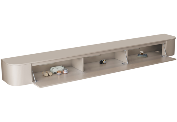 Japandi Tv Meubel Curved - Beige