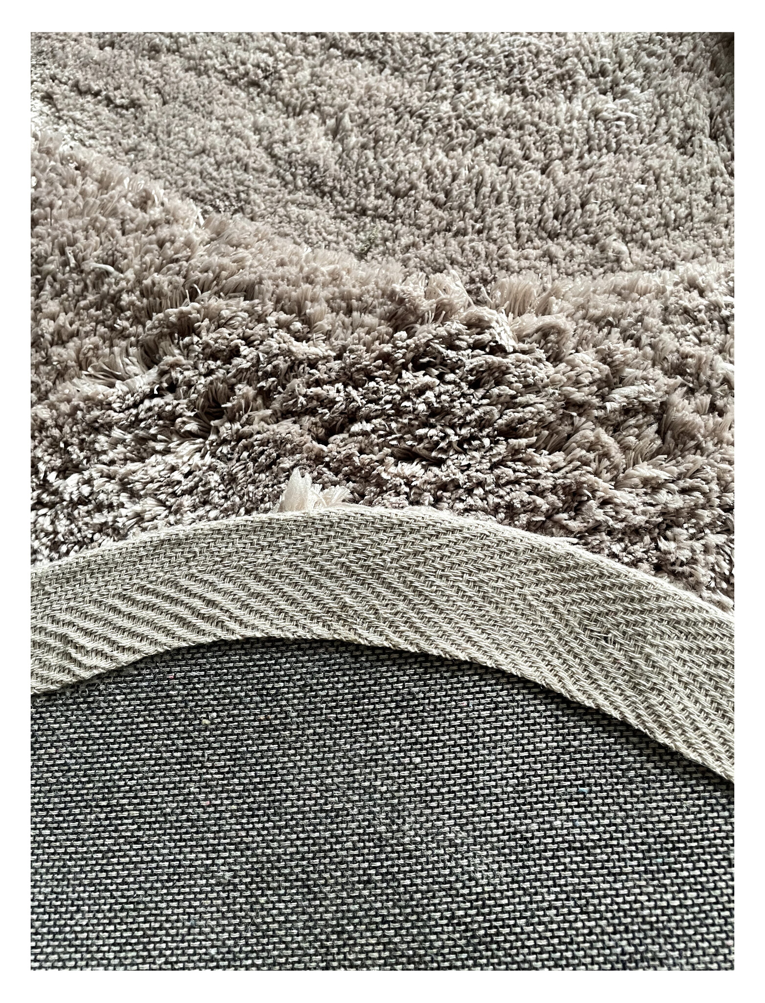 Organische vorm Vloerkleed Waves Taupe