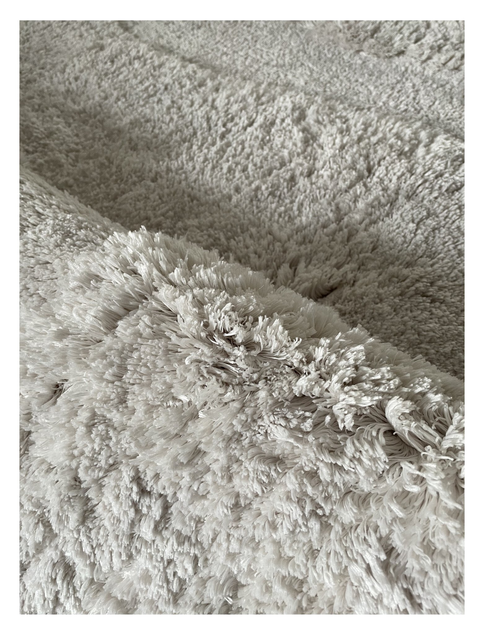 Organische vorm vloerkleed Cozy Crème