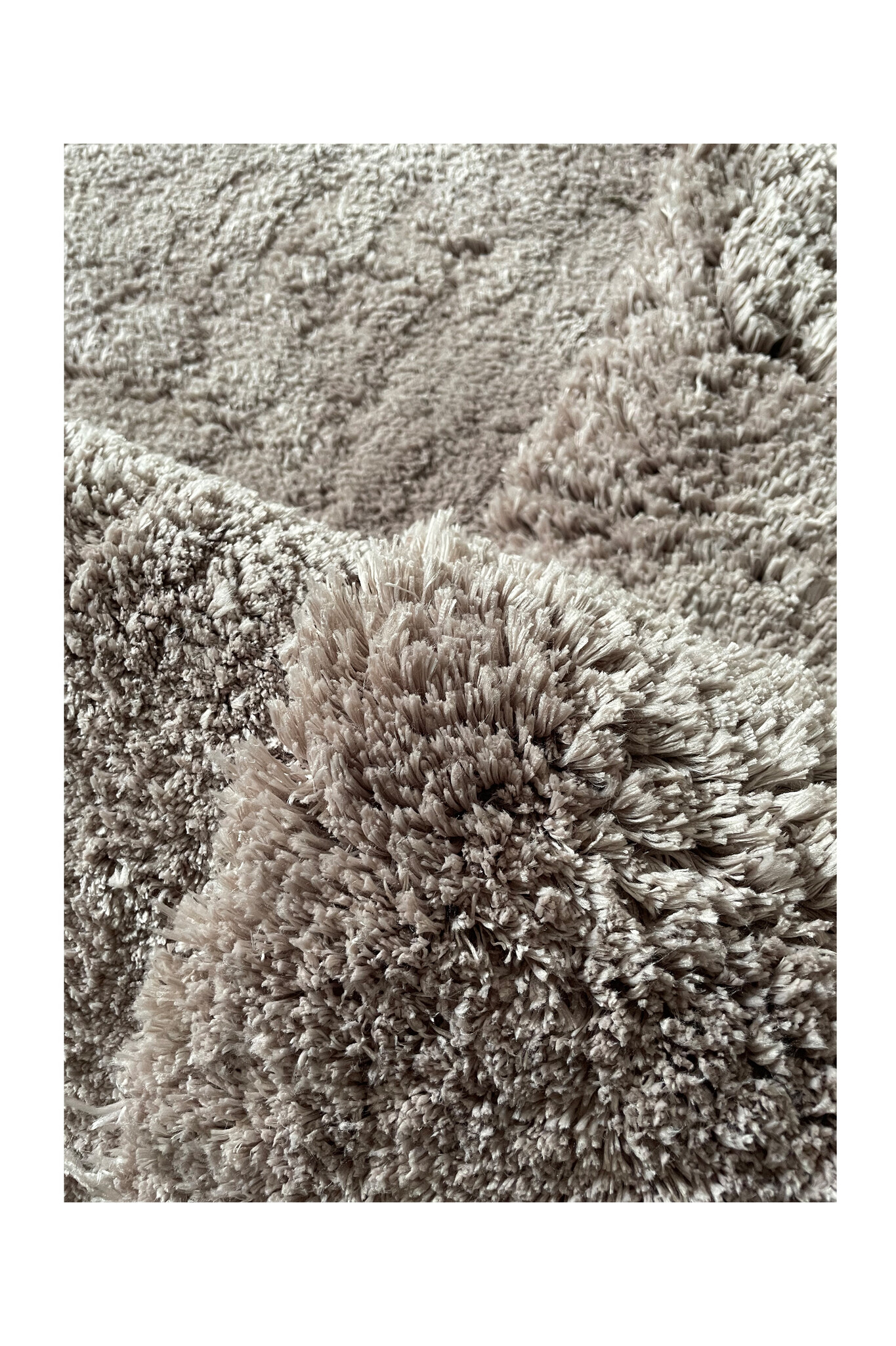 Comfy Vloerkleed Hoogpolig Taupe