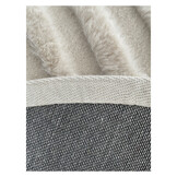Curves vloerkleed Crème - japandi - fluffy rabbit fur