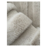 Curves vloerkleed Crème - japandi vloerkleed - fluffy rabbit fur