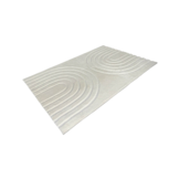 Curves vloerkleed Crème - japandi vloerkleed - fluffy rabbit fur