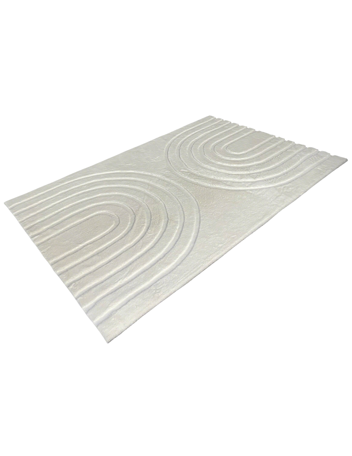 Curves vloerkleed Crème - japandi vloerkleed - fluffy rabbit fur