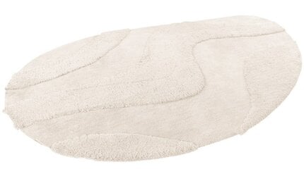 Organische vorm Vloerkleed Waves Crème