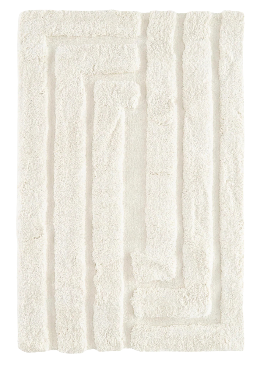 Comfy Vloerkleed Hoogpolig Crème