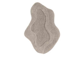 Organische vorm vloerkleed Cozy Taupe