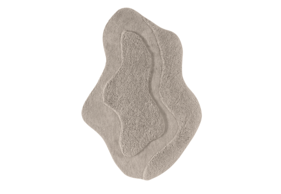 Organische vorm vloerkleed Cozy Taupe