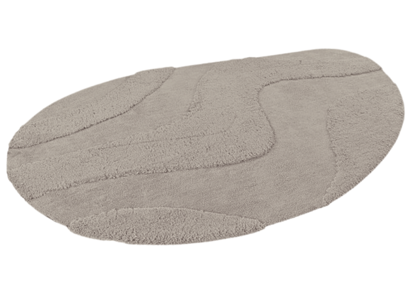 Organische vorm Vloerkleed Waves Taupe