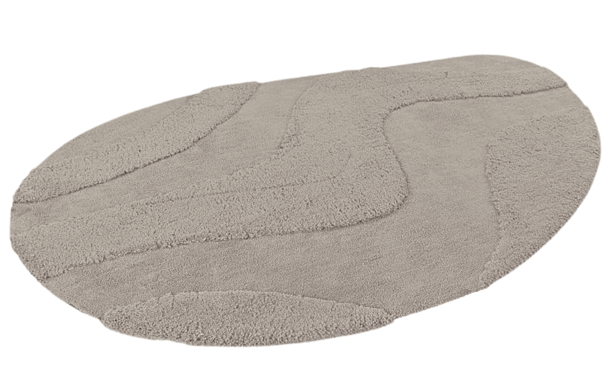 Organische vorm Vloerkleed Waves Taupe