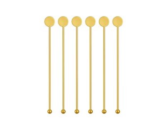 Roerstaafjes - Goud - 6 stuks