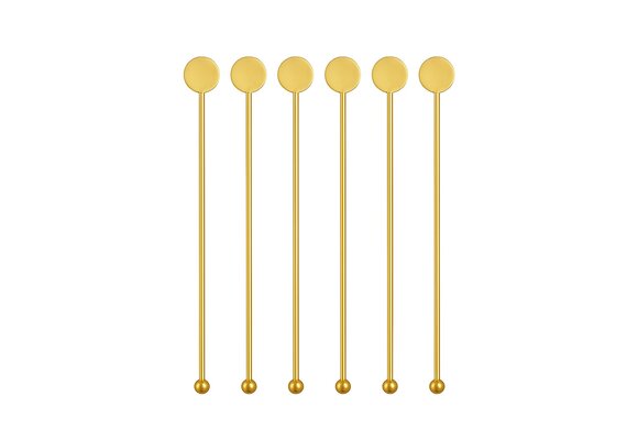 Roerstaafjes - Goud - 6 stuks