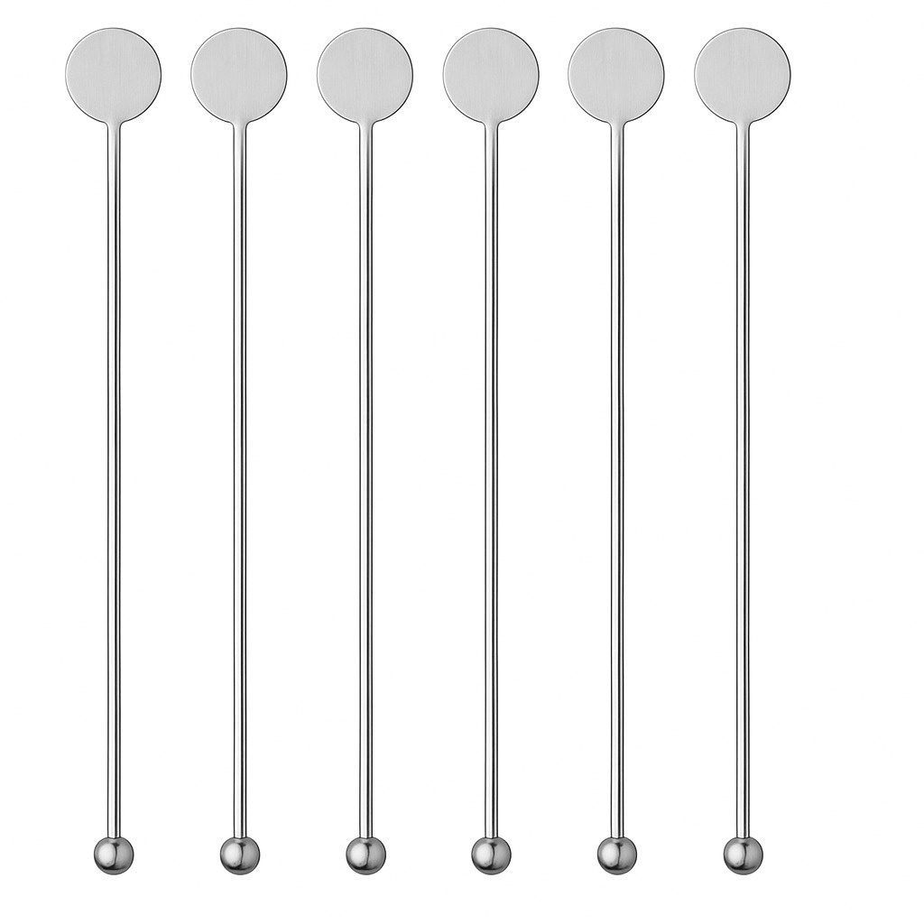 Roerstaafjes - Zilver - 6 stuks