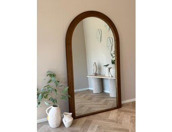 Boogspiegel Arch Bruin Eiken 110x180 cm