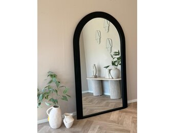 Boogspiegel Arch Zwart Eiken 110x180 cm