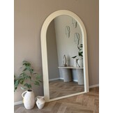 Boogspiegel Arch Ivory 110x180 cm  - japandi en minimalistisch