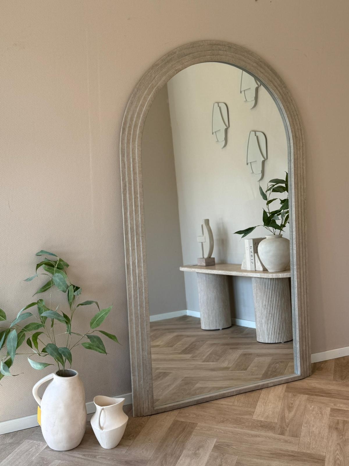 Boogspiegel Arch Sand 110x180 cm  - japandi en minimalistisch