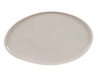 Capital Beige Serveerschalen | Ø 32 cm – Keramiek - 2 stuks