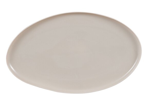 Capital Beige Serveerschalen | Ø 32 cm – Keramiek - 2 stuks