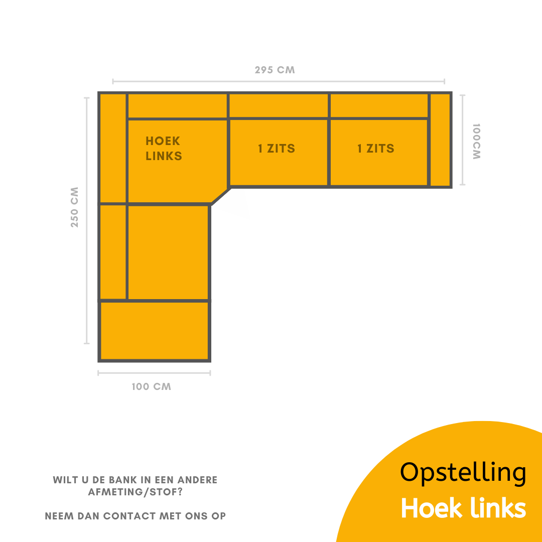Hoekbank Sky - Crème