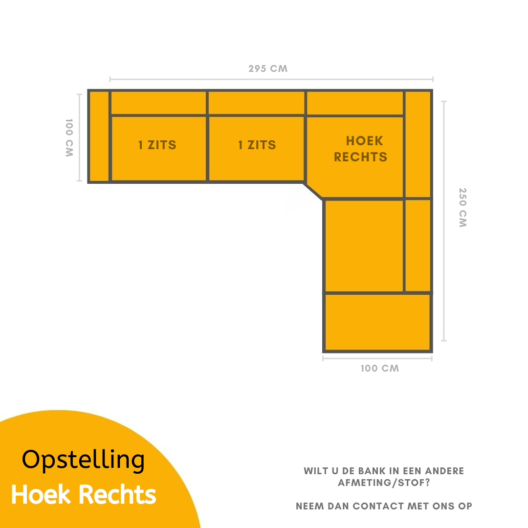 Hoekbank Sky - Crème