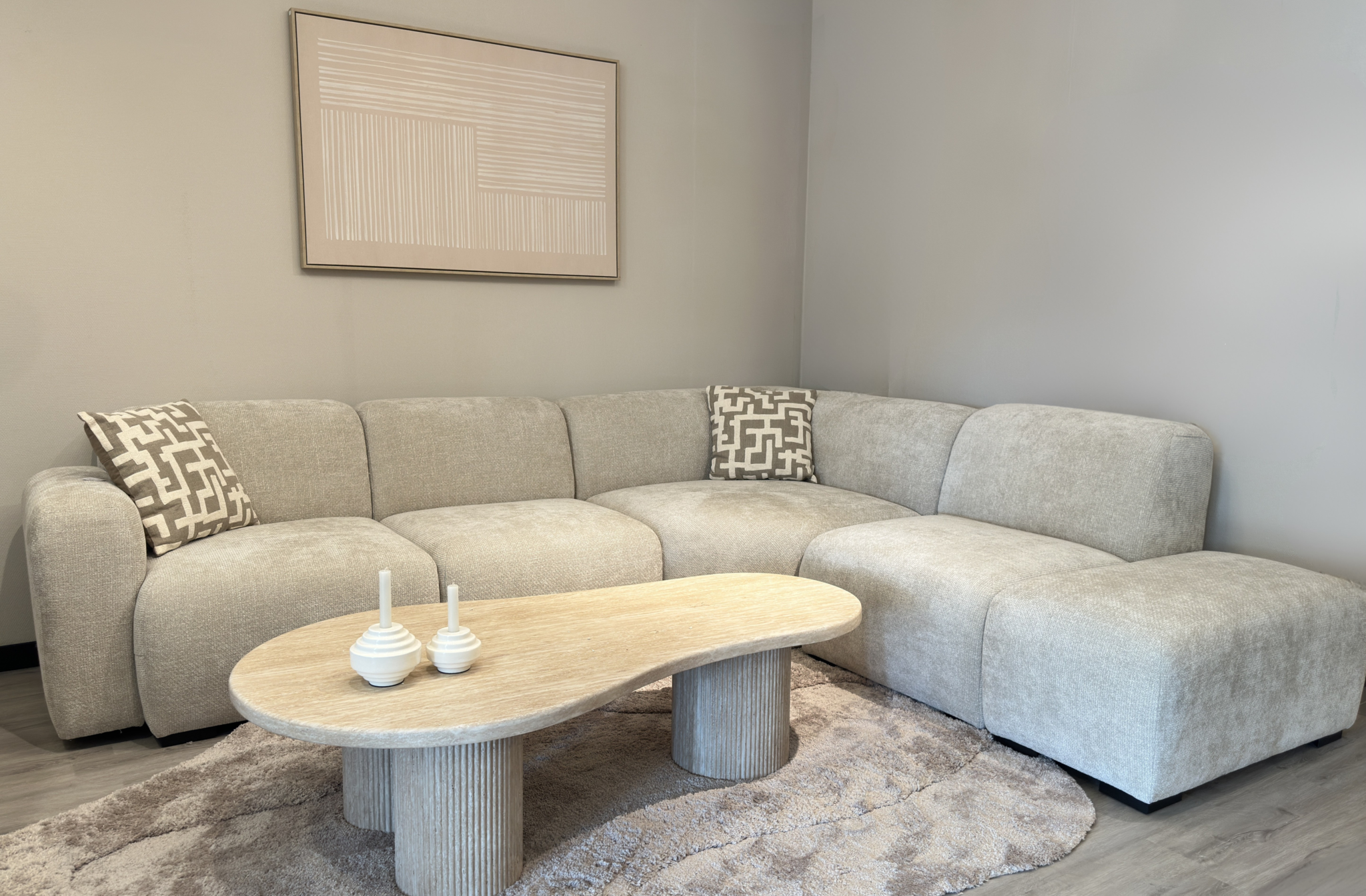 Hoekbank Sky - Crème