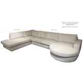 U-Bank Scott - Ronde Lounge - Crème