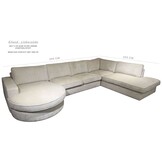 U-Bank Scott - Ronde Lounge - Crème